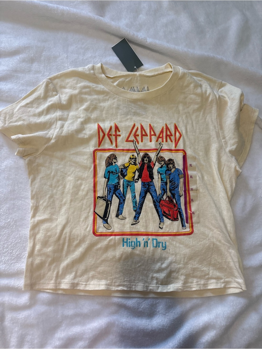 Target Def Leppard 'High 'n' Dry' Graphic Tee - Cream, Red, Blue